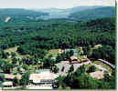 Aerial view of the ranch and Lake George